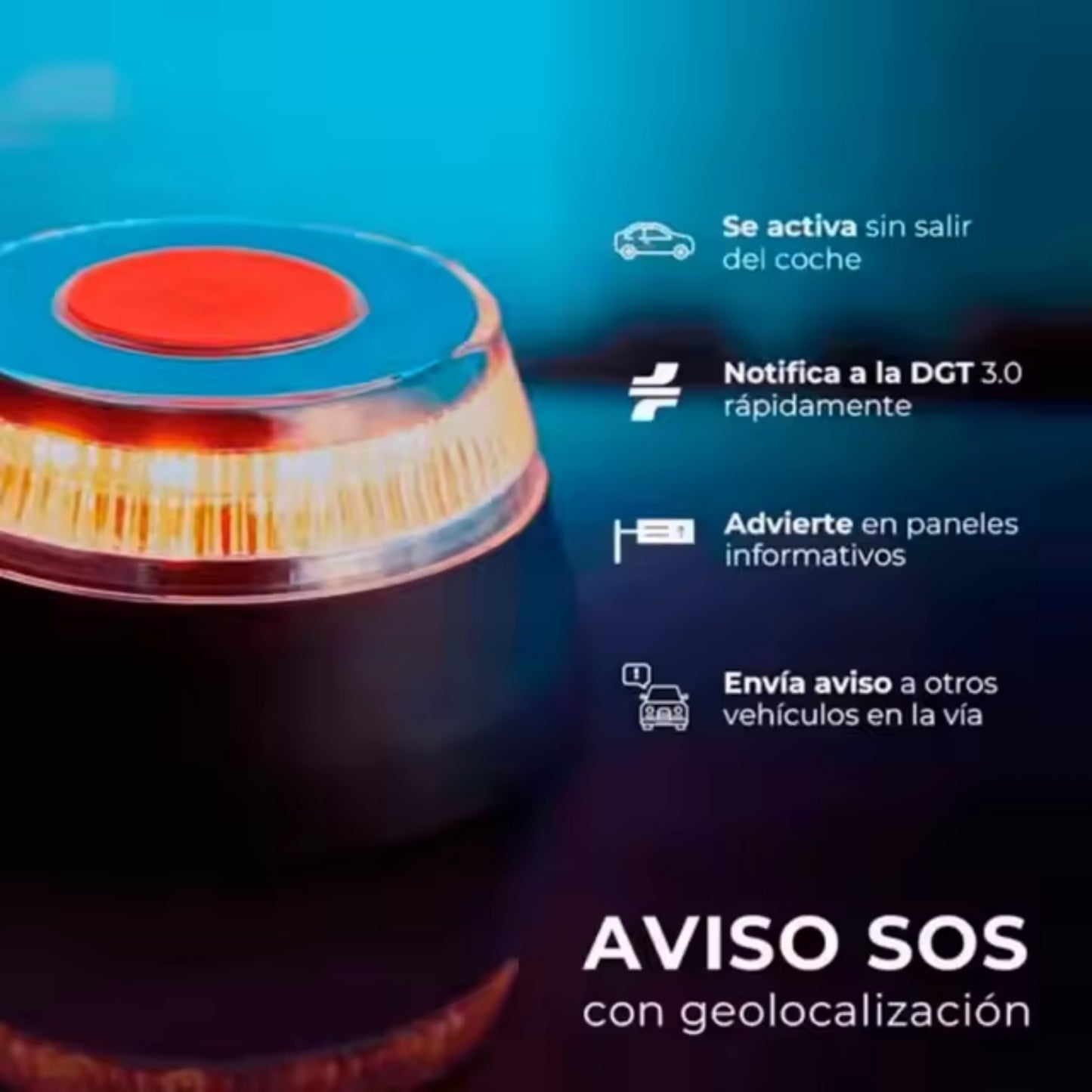 BalizaPRO Homologada 2ª generación Conectada con la DGT 3.0